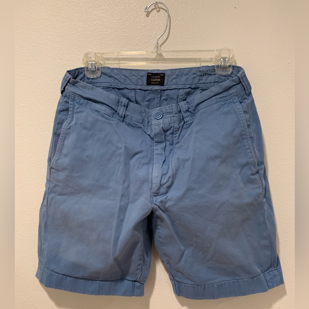 J Crew 9” Stretch Chino Shorts, Men’s Blue, Stanton